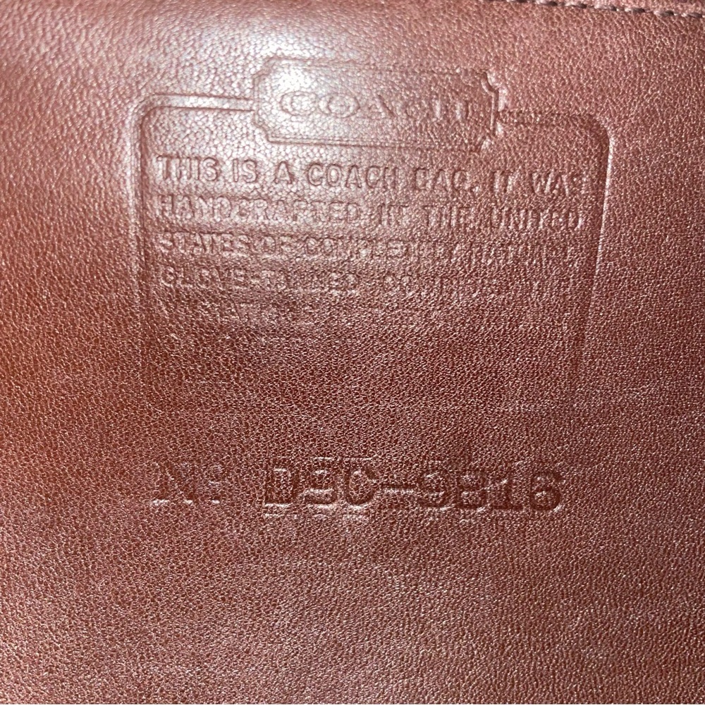 Coach Legacy Slim Duffle Vintage Mahogany Brown Bag *Missing hang tag* - Picture 8 of 8